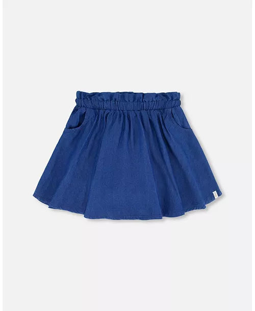 Chambray Skort