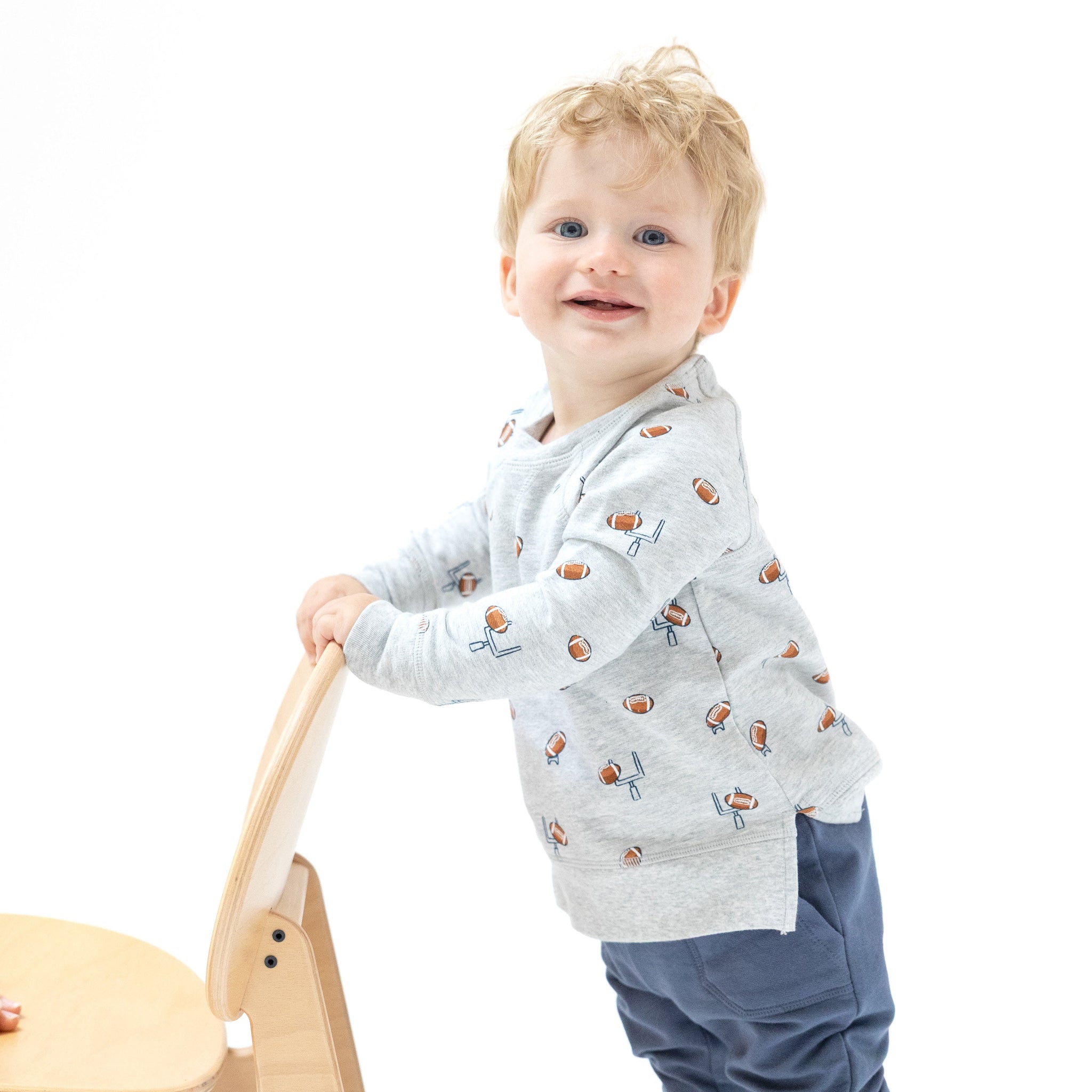 Football Raglan Sweatshirt & Joggers Set