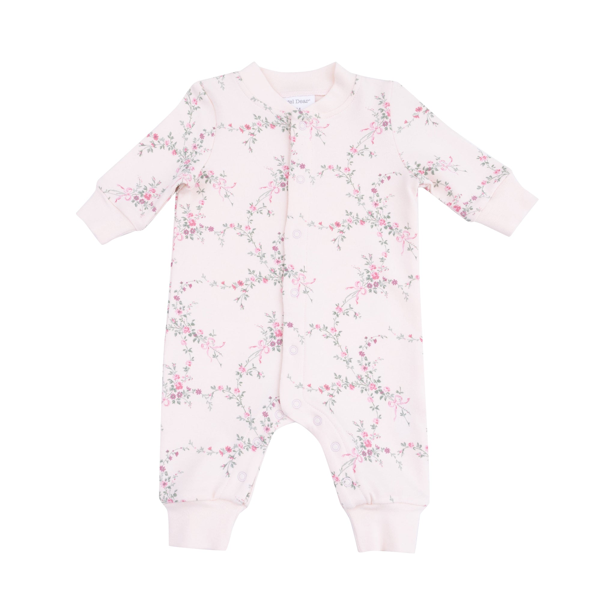 Antoinette Floral Romper with Front Placket