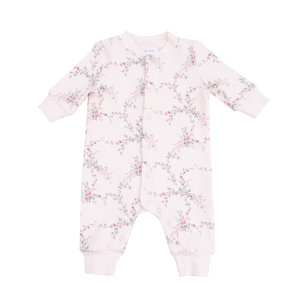 Antoinette Floral Romper with Front Placket