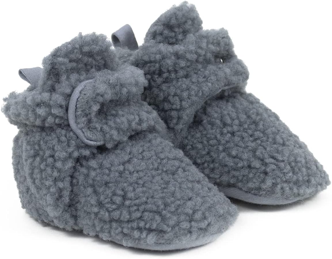 Cozy Sheila Snap Booties Gray