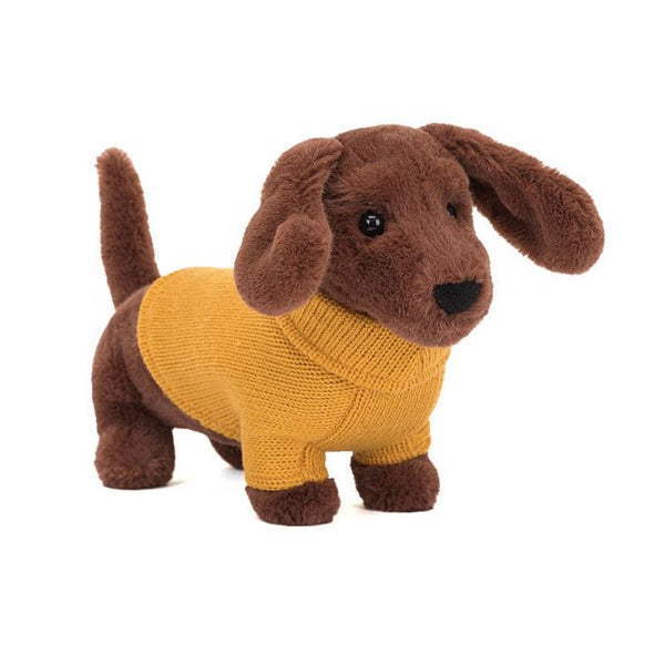 Yellow Sweater Sausage Dog