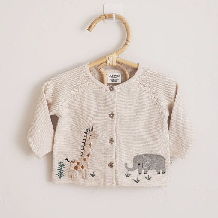 Safari Animals Cardigan and Pant Set