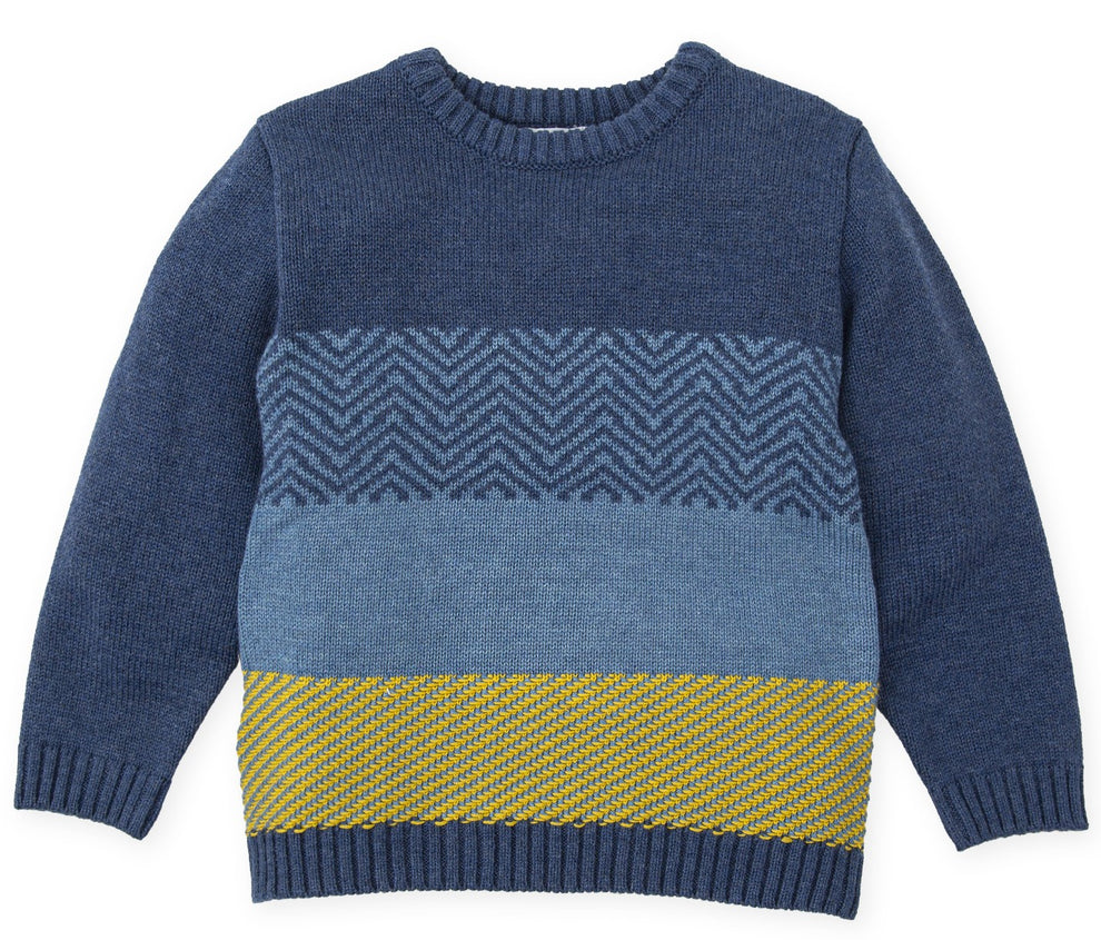 Atlantic Blue Stripe Sweater