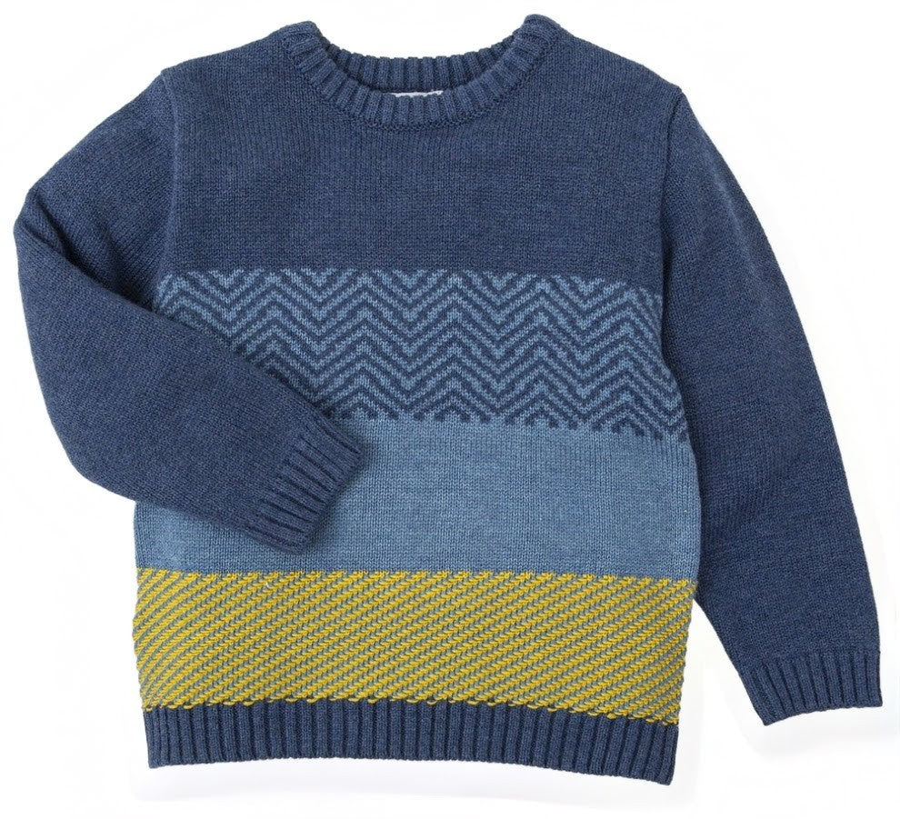 Atlantic Blue Stripe Sweater