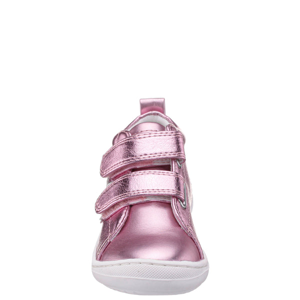 Brinkly Light Pink Metallic Velcro Sneakers