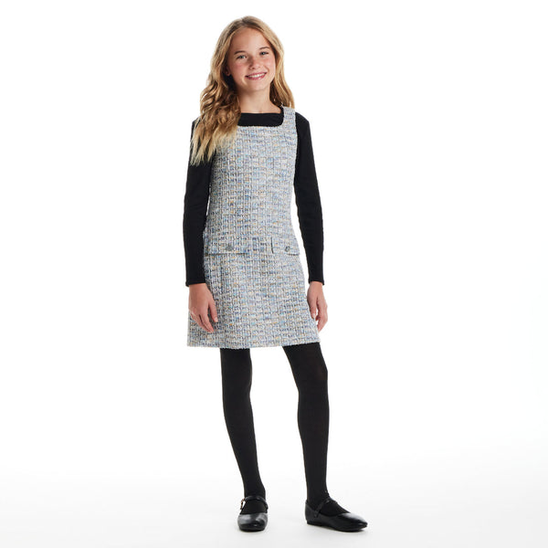 Tweed Dress & Tee Set