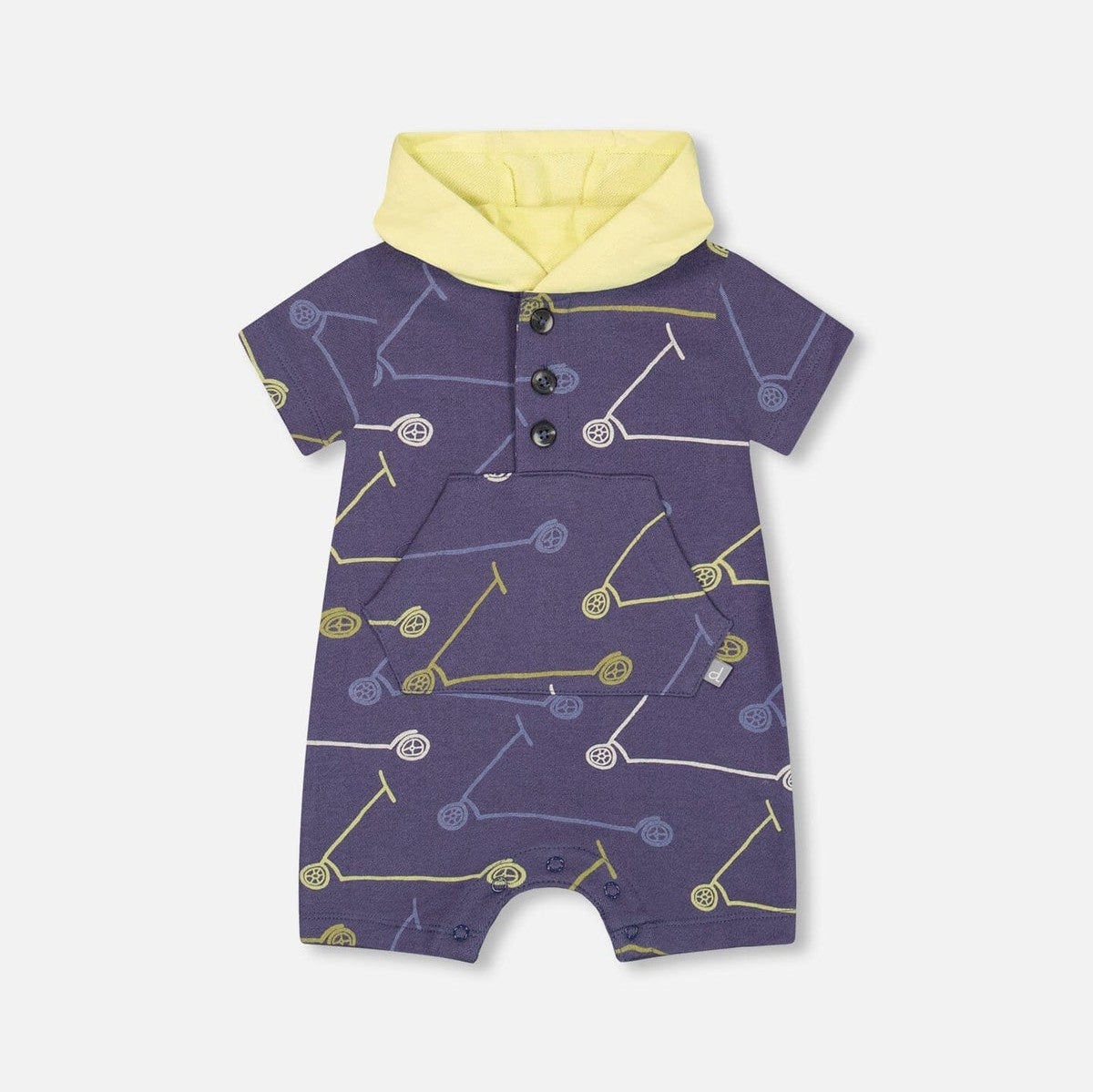Scooters French Terry Hooded Romper