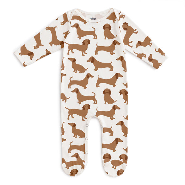 Dachshunds Footed Romper