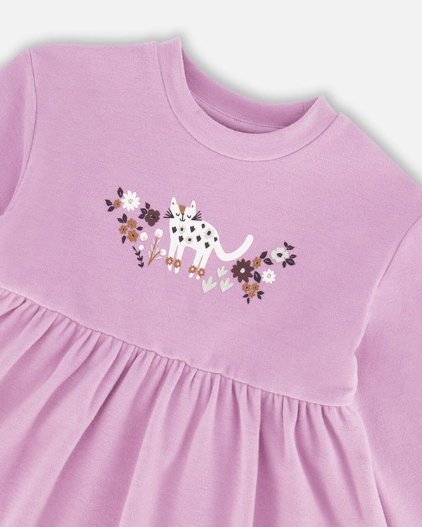 Lilac Tunic with Mini Flowers Legging