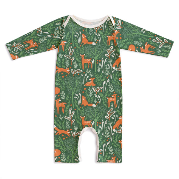 deer & Fox Long Sleeve Romper