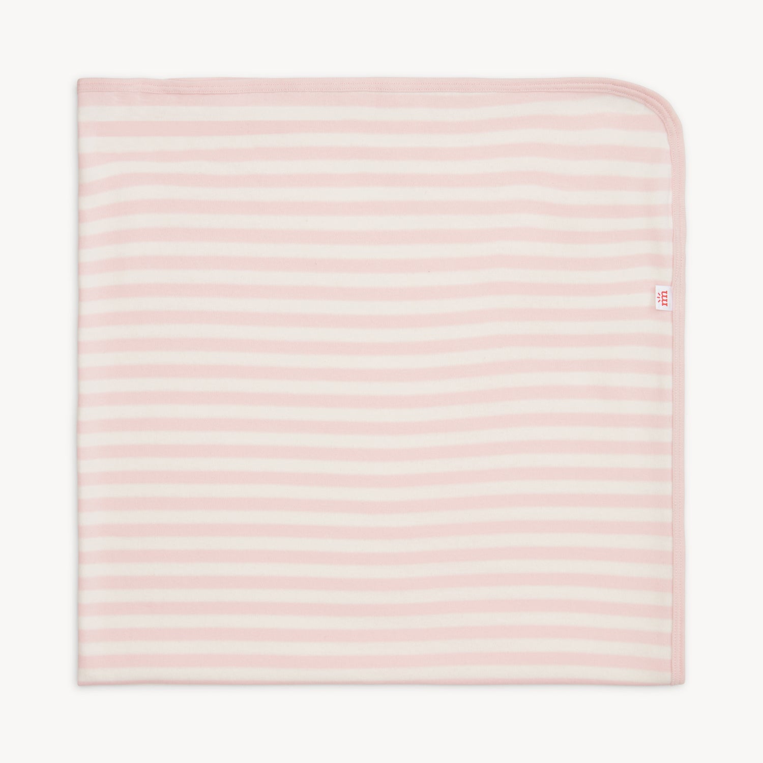 Pink Stripe Organic Cotton Blanket