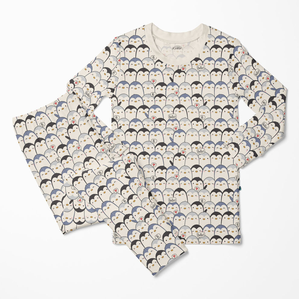 Penguin Print Pajama Set