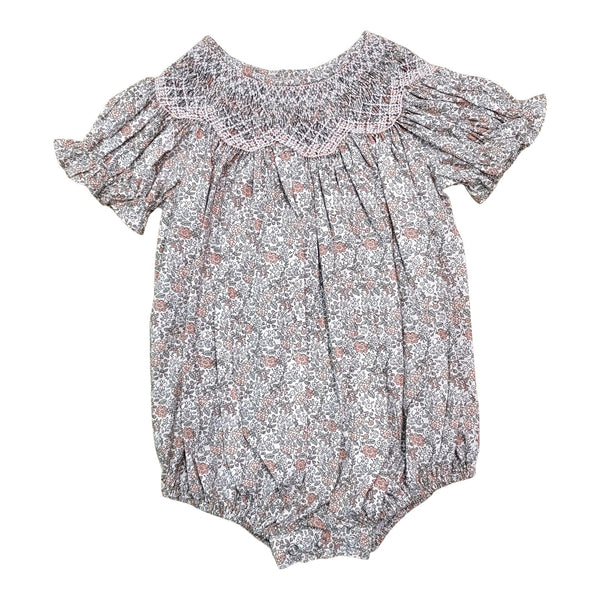 Smocked Floral Bubble