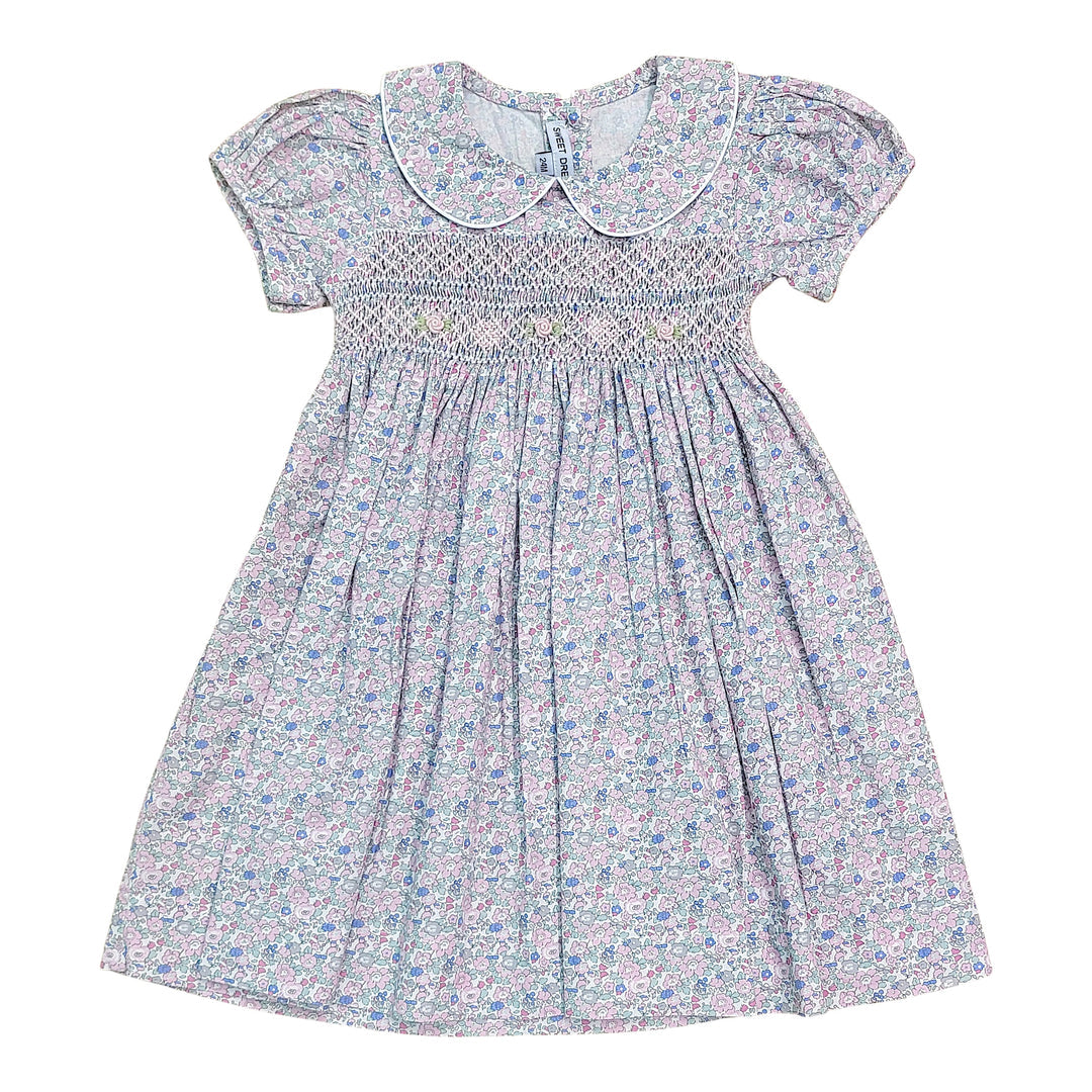 Lily Floral Print Smocked Dress