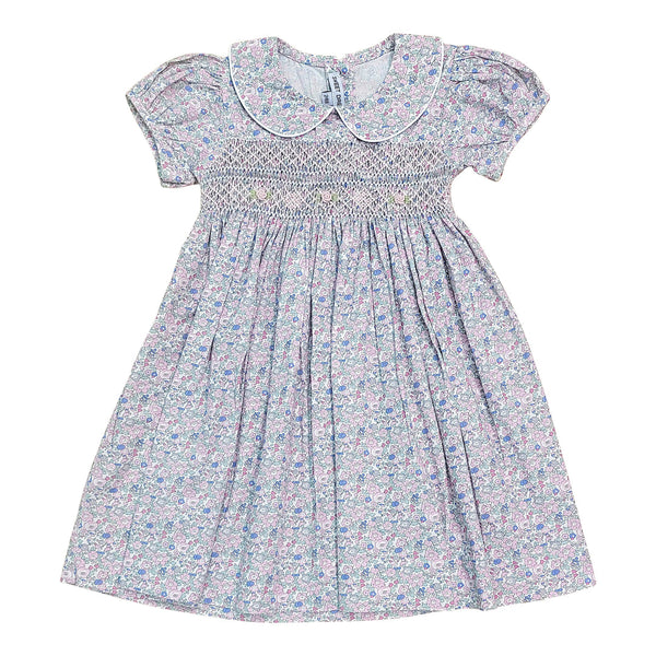 Lily Floral Print Smocked Dress