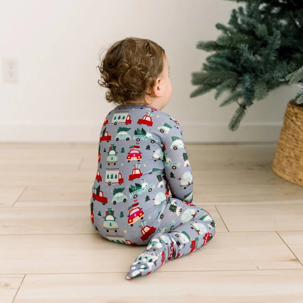 Moonlight Christmas Cars & Trucks Footie