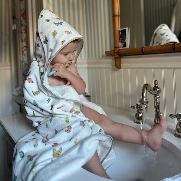 Madame Butterfly Hooded Bath Towel