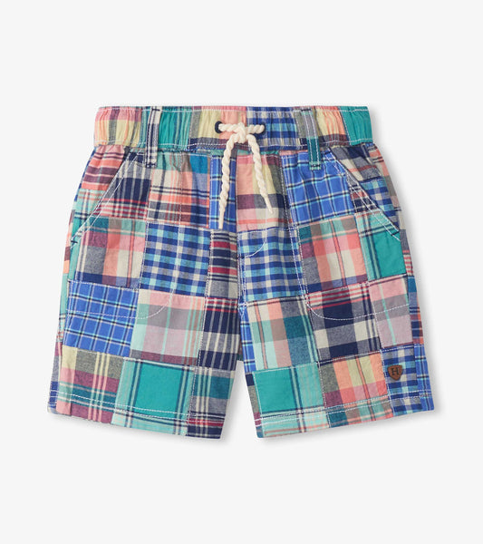 Vintage Madras Woven Shorts