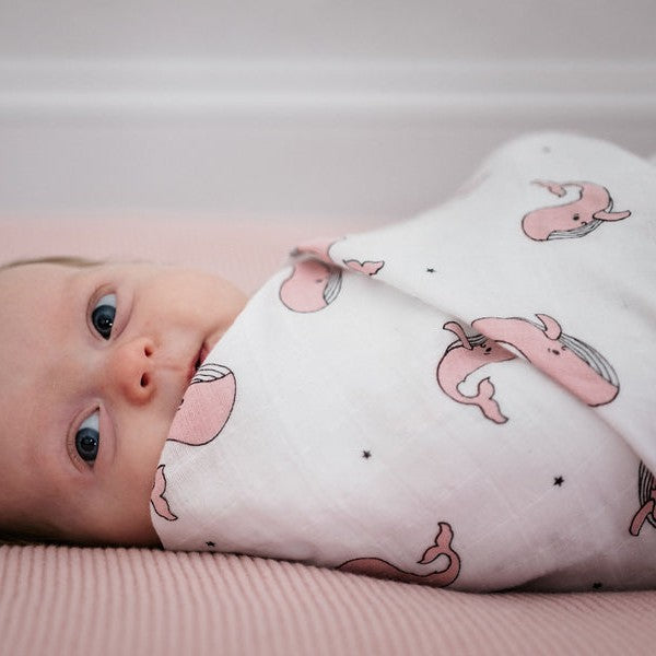 Organic Muslin Whale Footie