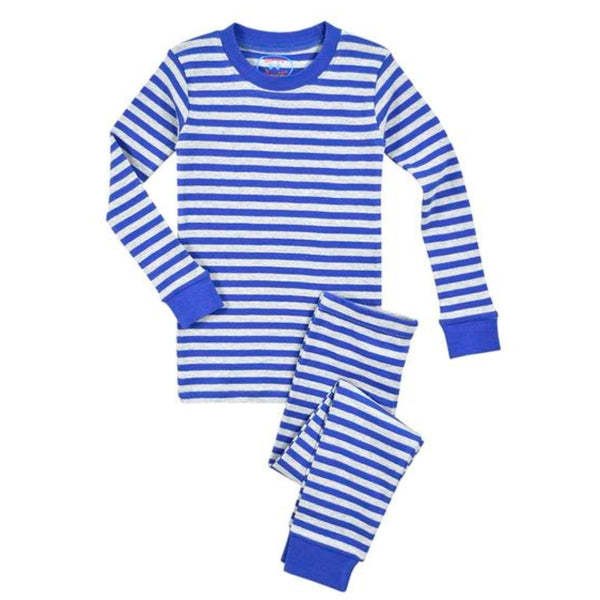 Blue & Gray Stripe Pajamas