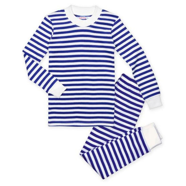 Blue & White Stripe Pajamas