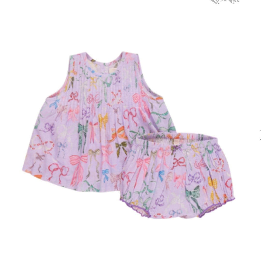 Lavender Watercolor Bows Set