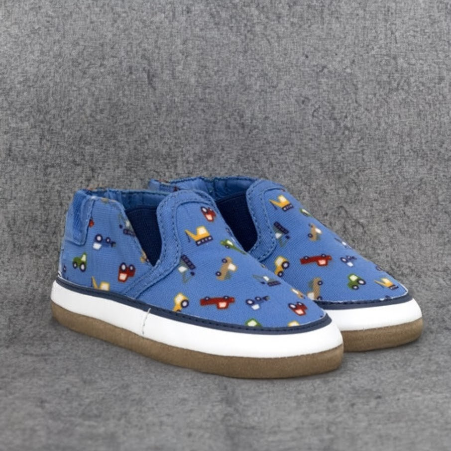 Blue I Love Trucks Soft Soles