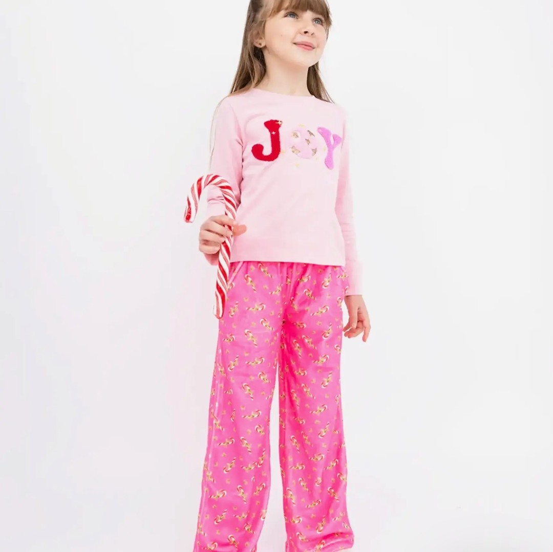 Candy Cane Fuzzy Pants