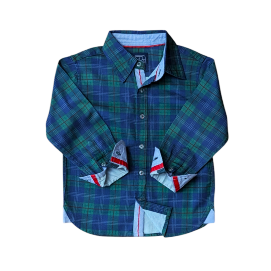 Holiday Plaid Long Sleeve Shirt