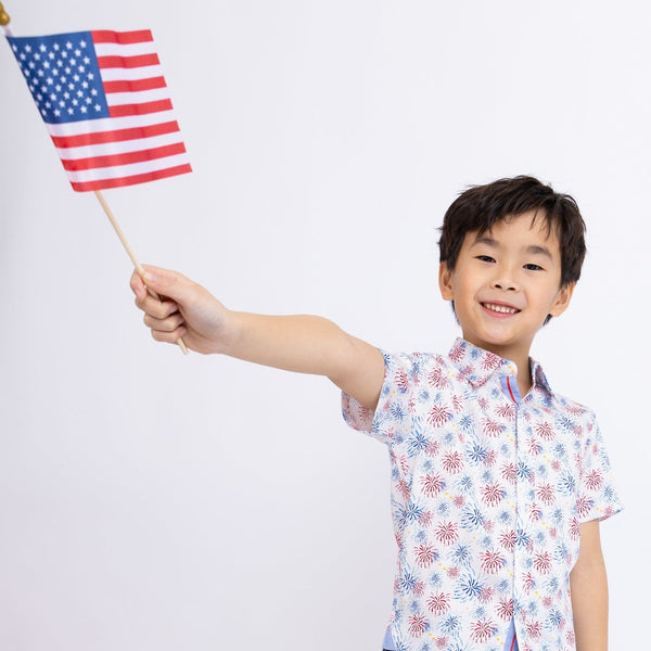 Short Sleeve Fireworks Shirt