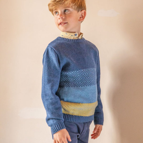 Atlantic Blue Stripe Sweater