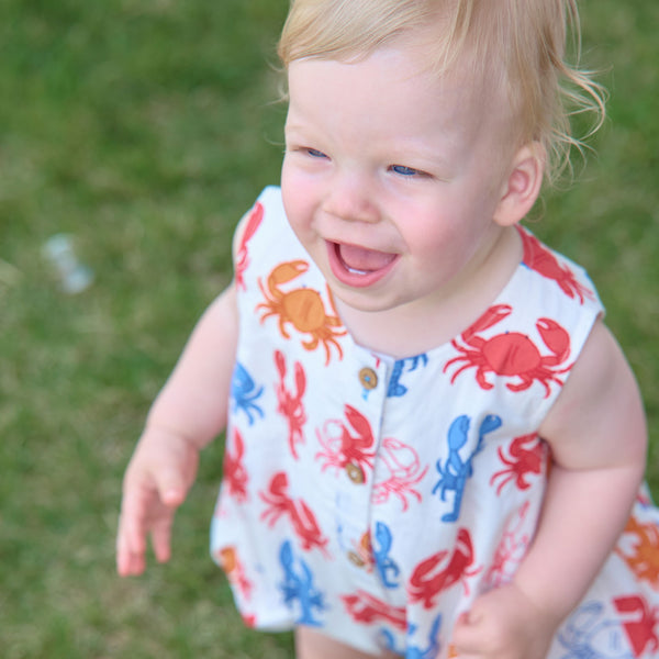 Riley Lobsters & Crabs Romper
