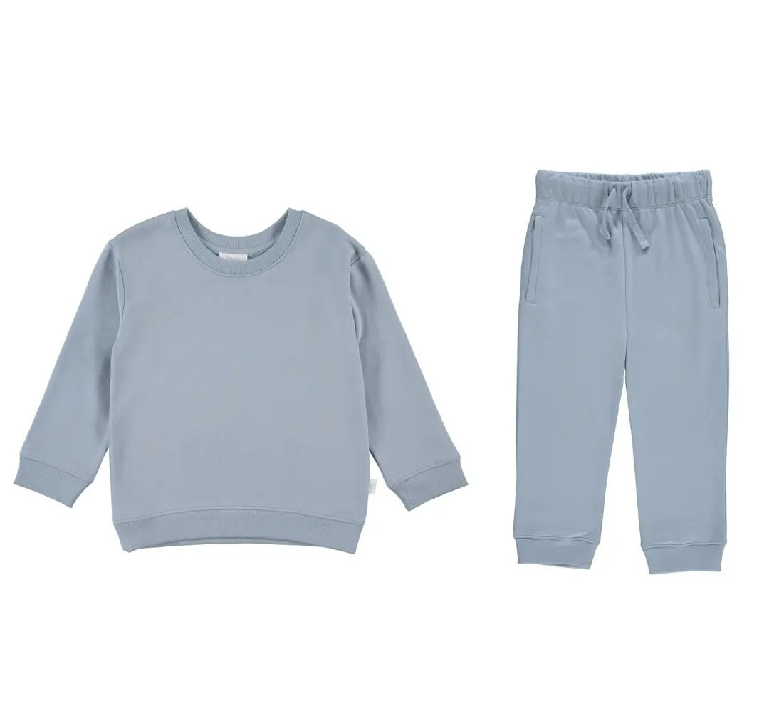 Slate Blue French Terry Set
