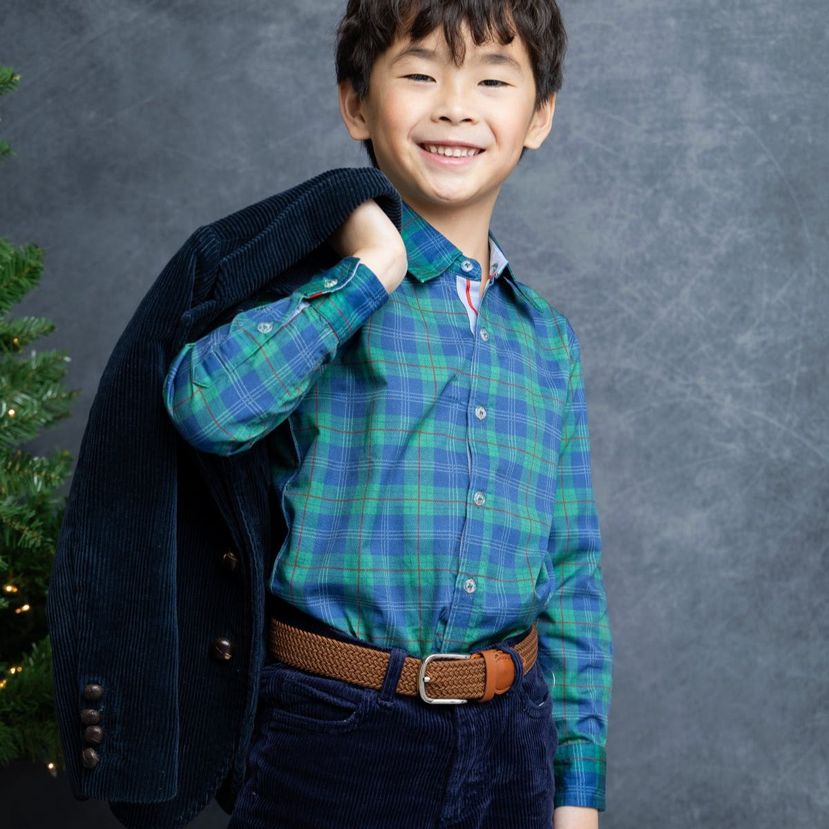 Holiday Plaid Long Sleeve Shirt