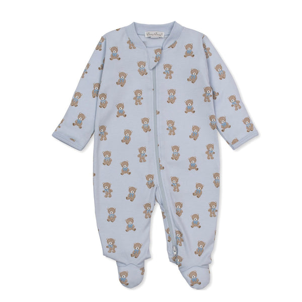 Teddy Bear Club Blue Zip Footie