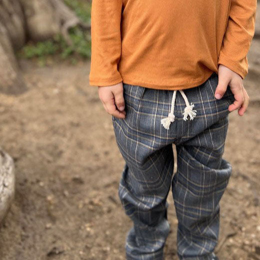Grey Plaid Pants