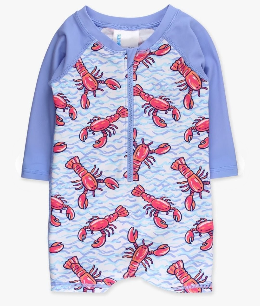 Blue Lobster Lagoon One Piece Rashguard