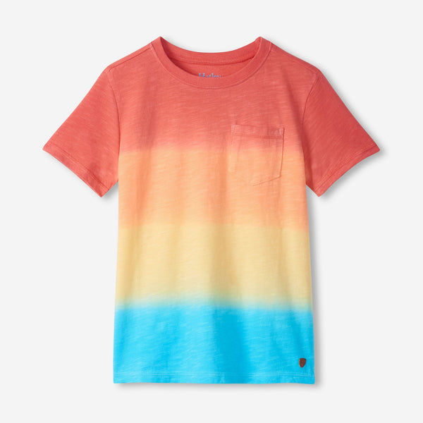 Gradient Sunset Crew Neck T Shirt