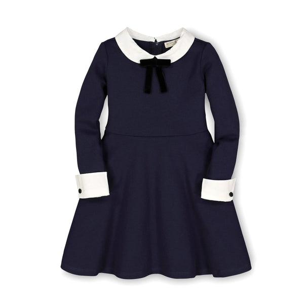 Ponte Knit Dress with Bow