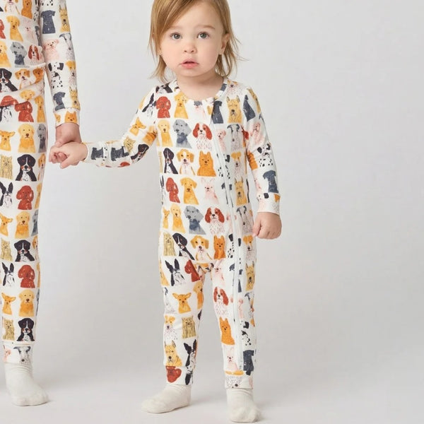 Watercolor Dogs Romper
