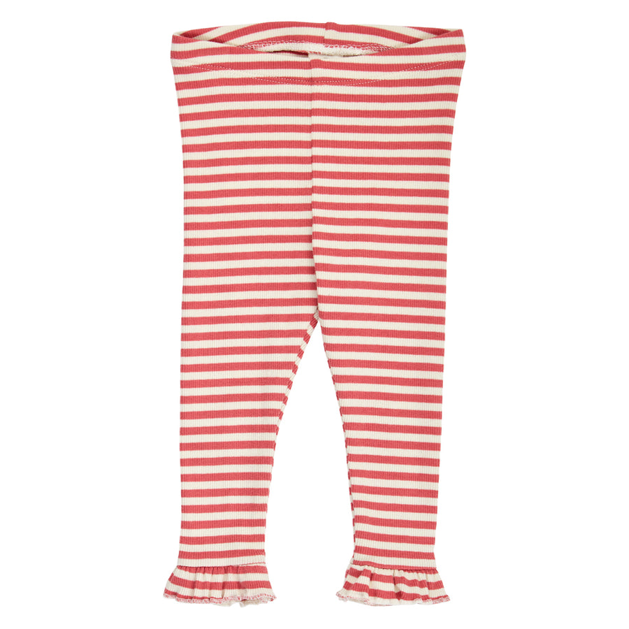 Seersucker Top & Striped Leggings