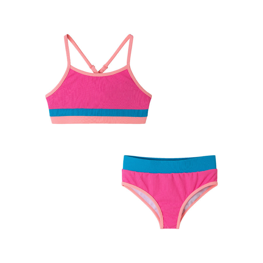 Pink Colorblock 2 Piece Set