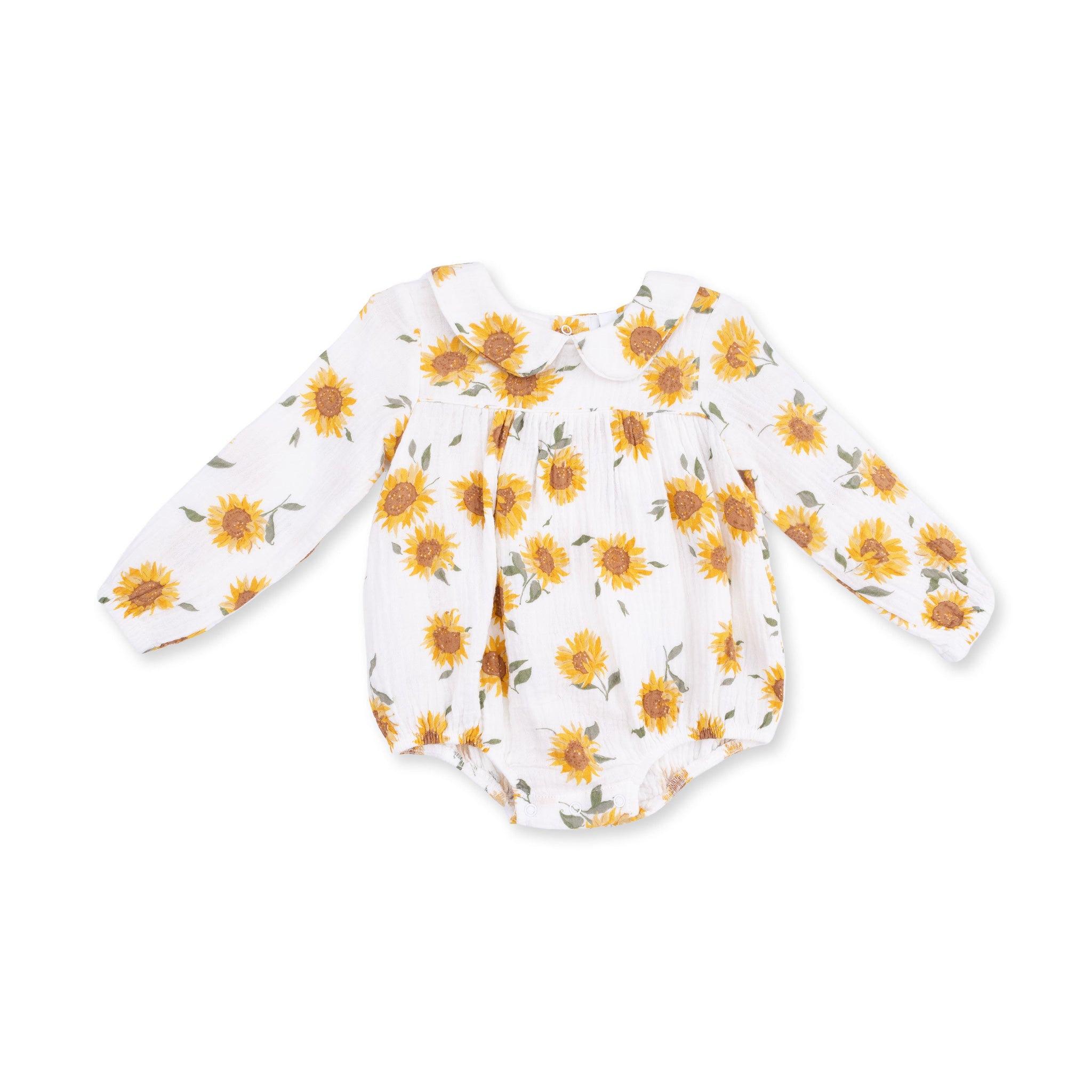 Sunflower Bubble with Peter Pan Collar