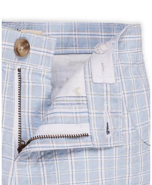 Blue Chateau Check Organic Seersucker Short