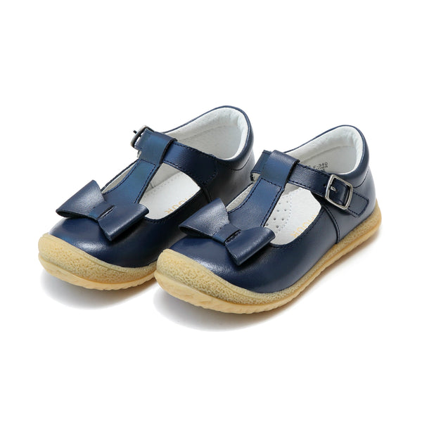 Emma Navy Bow T-Strap Mary Jane