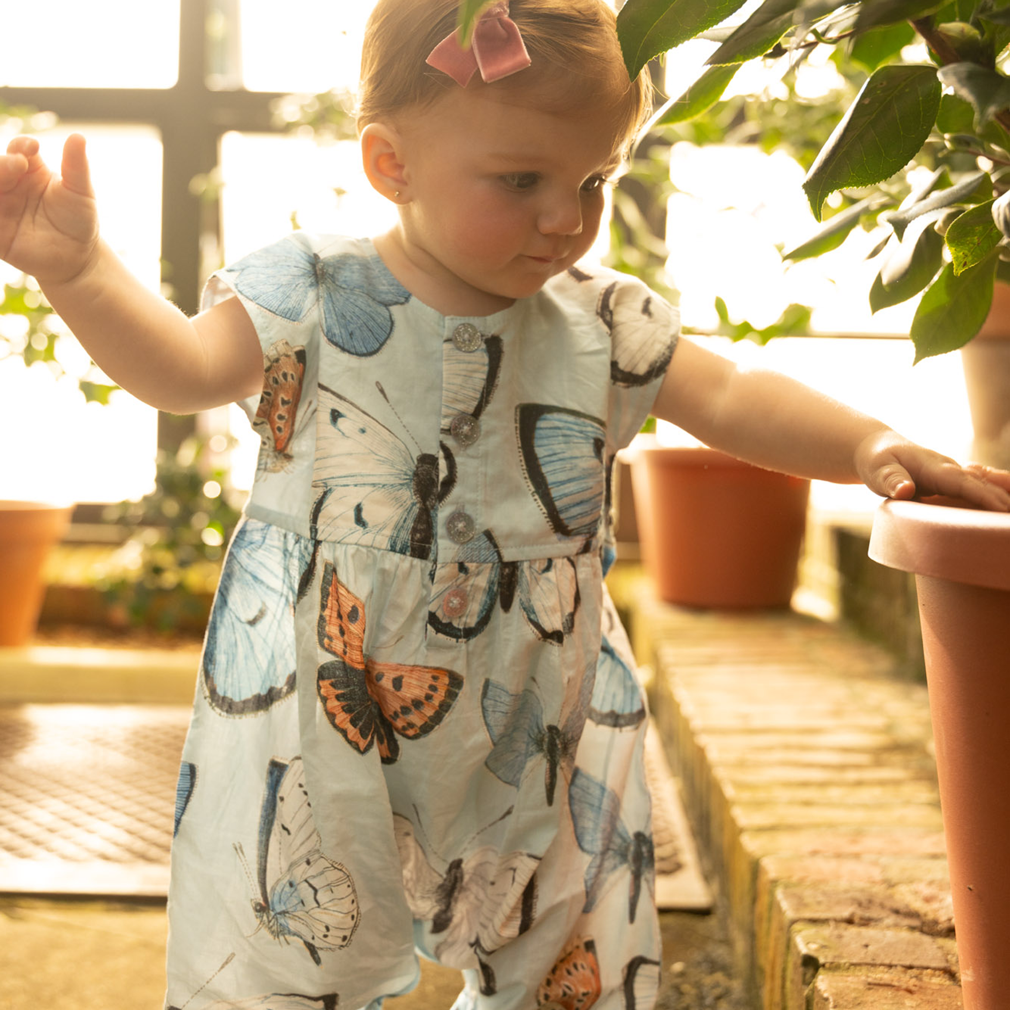 Alexandra Blue Vintage Butterflies Jumper