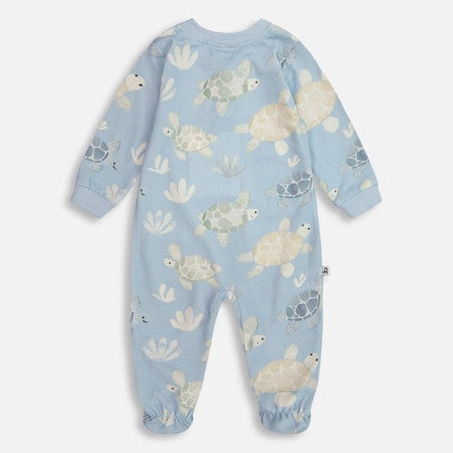 Organic Cotton Turtle Print Footie