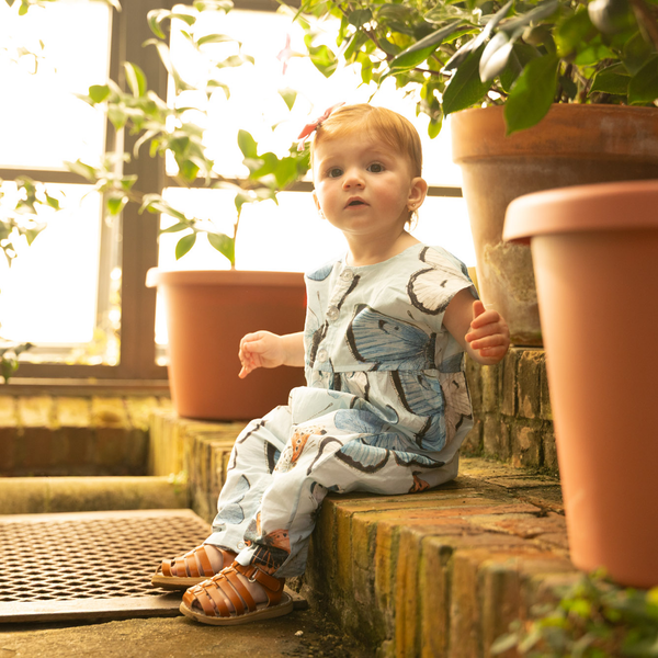 Alexandra Blue Vintage Butterflies Jumper