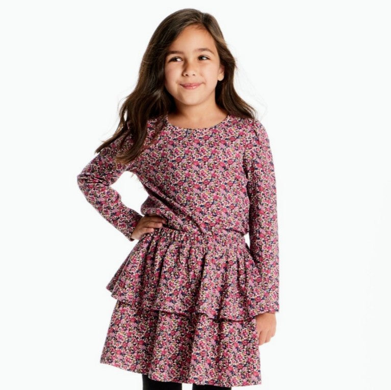 Pink Floral Top & Skirt